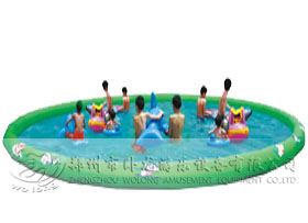 圆形水池圆形充气水池夏季嬉水池趣味嬉水游乐充气水池设备