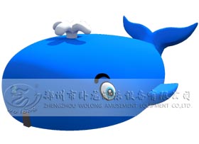 鲸鱼岛乐园蓝鲸海洋球趣味大鲸鱼造型海洋球儿童游乐场