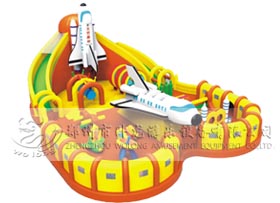 太空基地郑州卧龙充气滑梯儿童大型充气玩具