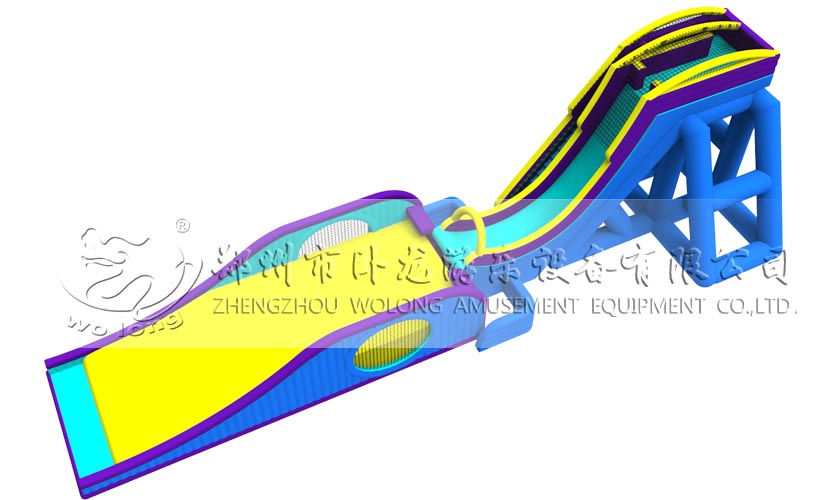 惊险有趣的失重趣味充气滑梯新品大众游乐设备