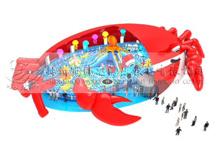 卧龙游乐2017大型充气玩具螃蟹乐园